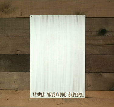 Travel Magnet Board | Travel Adventure Explore Metal Wall Board | Picture Magnet and Memory Board | Gift for Traveler | Custom Metal Sign